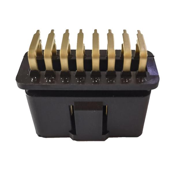 Buy cheap PCB Mounted 24V OBD2 Cable Connector , Gold Plated OBD Port Plug from wholesalers