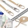 Buy cheap Diy Bag Handbag Purse Replacement Flat Metal Chain Strap With Buckle from wholesalers