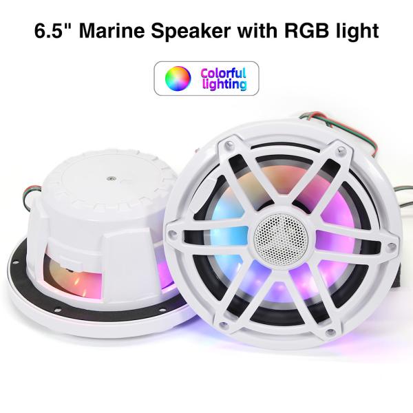 GRANDnavi 6Inch Marine Speakers For Marine Audio Boat With Injection Cone And