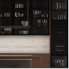 Buy cheap Contemporary Wood Grain Kitchen Set Furniture Cabinet And Stainless Steel Countertop For Apartment from wholesalers