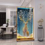 Elk Nordic Living Room Screen Partition Laser Cut Stainless Steel For Hotel