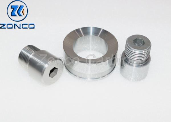 Buy cheap Polished Tungsten Carbide Wear Parts MWD Parts Carbide Orifice And Poppet from wholesalers