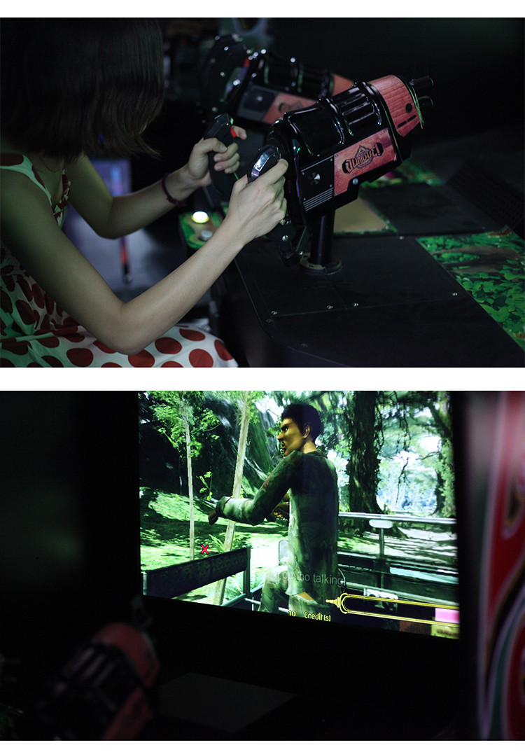 55 inch arcade Lets Go Jungle Dynamic Seats Coin Operated Gun Shooting Simulator