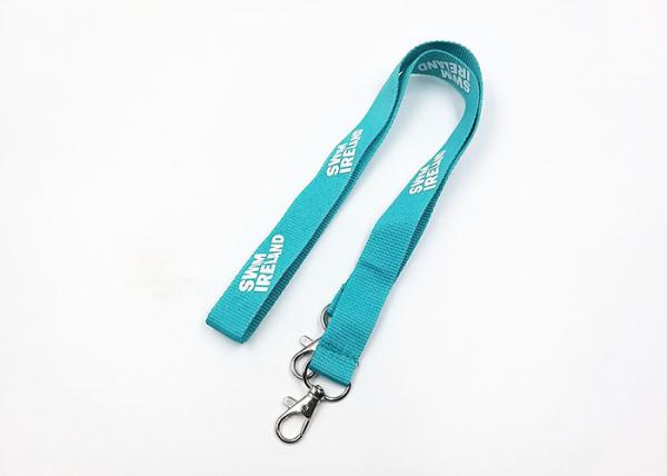 Buy cheap Red Silkscreen Printing Single Custom Lanyards , Unlimited Print Id Neck Lanyard from wholesalers