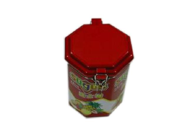 Buy cheap Personalized Printing Sealed Tin Cans , Hexagon Gift Box Environmentally Friendly from wholesalers