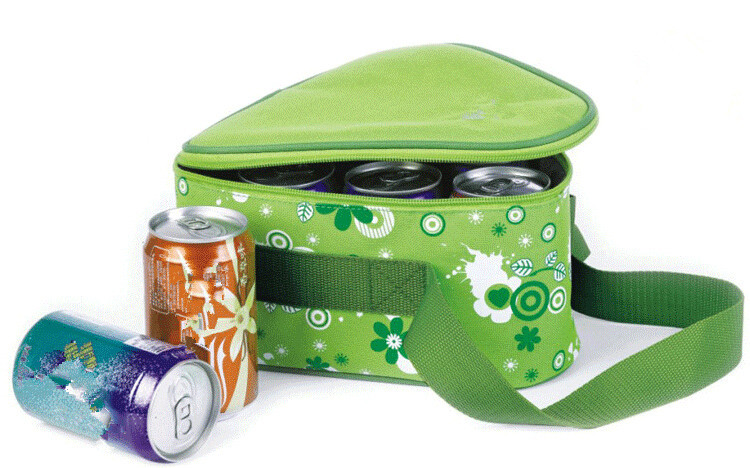 Triangle 600D Polyester Insulated Cooler Bag Picnic Insulated Lunch Box With PEVA Lining