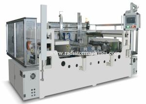 China 4 Row Aluminum Radiator Core Builder Machine Tube Distribution 1000 * 1000 Mm on sale