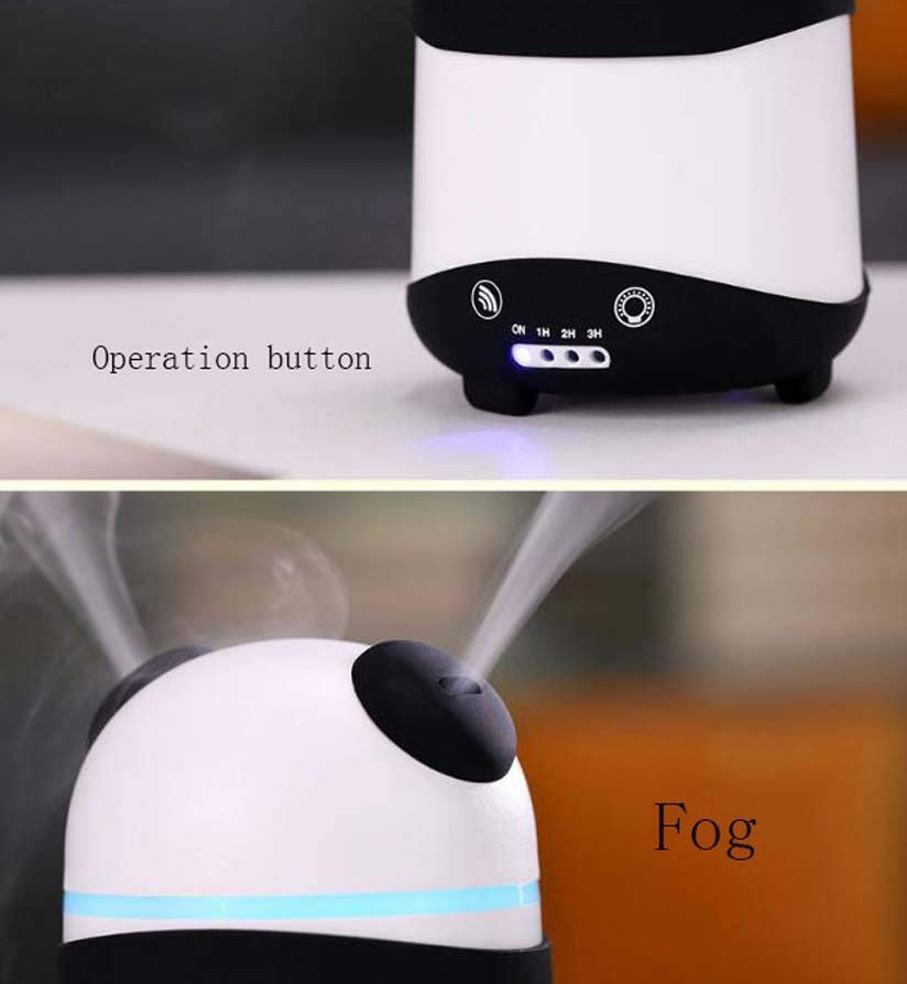Portable Cute Panada Shape 150ml Plastic Aroma Diffuser