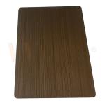 0.3-3mm Decorative Stainless Steel Sheet Hand Blackened Brushed Yellow Bronze