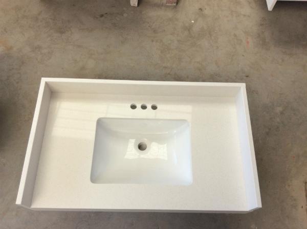 Buy cheap Quartz Engineered Vanity Tops Acid Resistance For Home/ Hote 3200*1600mm Size from wholesalers