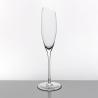 Buy cheap 6Oz Crystal Glass Drinking Goblets 173ml Long Stem Angled Champagne Flutes from wholesalers