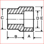 Forged Steel Fittings , Duplex Steel / Nickel Alloy Steel Socket Reducer Inserts