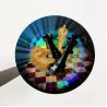 Buy cheap Hot Stamping Sticker Gold Foil Labels Holographic Security Metallic Labels from wholesalers