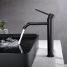 Buy cheap SUS304 Stainless Steel Single Handle Basin Mixer Chrome Matte Black Basin Taps from wholesalers