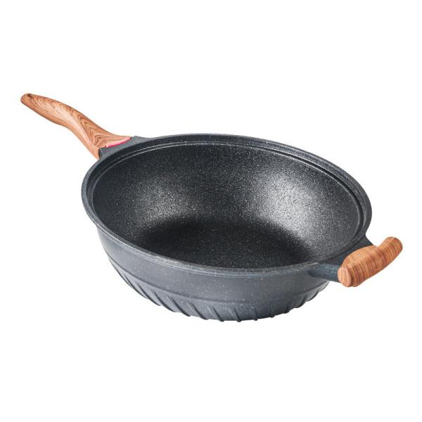 Buy cheap Household 32cm Frying Pan 6.62kg Aluminium Non Stick Wok Wear Resistant from wholesalers