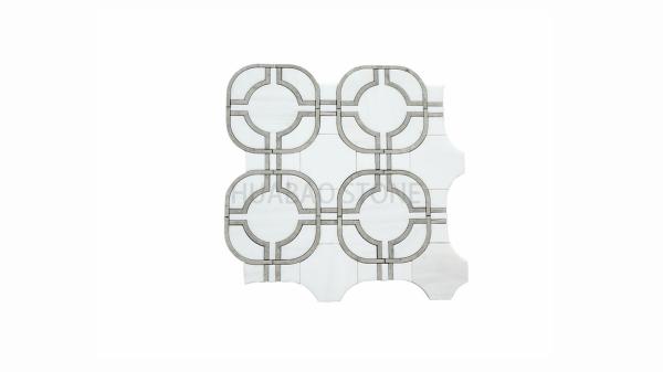Buy cheap Superficial Staining Stone Bathroom Tiles Eco Friendly Recycled Multi Styles Intricate from wholesalers