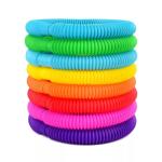 Colorful DIY Building Plastic Pipe Fidget Toy Sensory Tools Pop Tubes