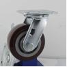 Buy cheap 5 Inch Heavy Duty Polyurethane Casters Swivel Plate Soft Industrial Trolley Wheels Wholesale from wholesalers