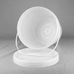 4.5 Gallon Round Plastic Bucket White Plastic Pail With ISO9001 Certification