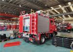 Welding Q235A 213KW 6500 Liters Tanker Capcity Water Tanker Fire Trucks
