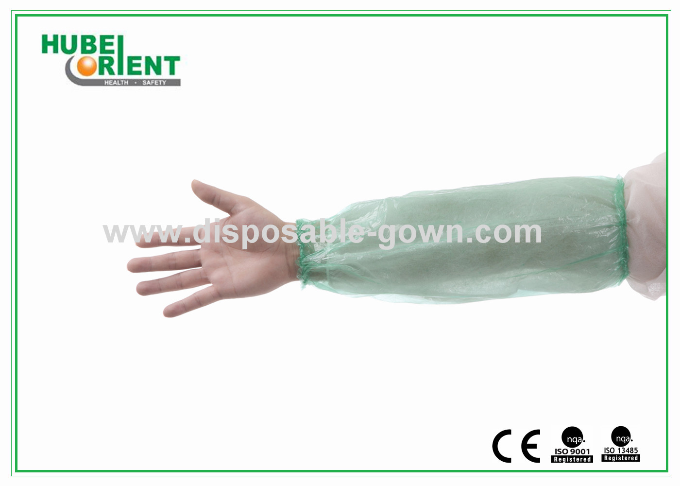 16'' 18'' Single Use PE Oversleeves For Arm Protection waterproof and oil-proof Colorful PE oversleeves