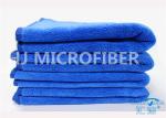 Professional Royal Blue Window Car Cleaning Cloth / Microfiber Drying Towel For