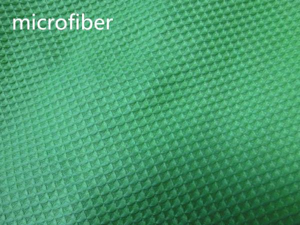 Buy cheap Green 150cm Width Microfiber Cleaning Cloth 300gsm Density Waffle Fabric Absorbent from wholesalers