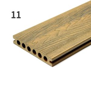 Weather Resistant 3D Composite Decking Profile Waterproof WPC Hollow Board