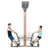 Buy cheap wooden street lamp outdoor fitness rider from wholesalers