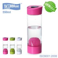 Buy cheap BPA Free Alkaline Water Filter Bottle 550ml White / Blue / Red Color Available product