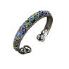 Buy cheap 925 Silver Colorful Enamel Cuff Bracelet Vintage Jewelry for Women (B6050602) from wholesalers