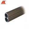 Buy cheap 1.2mm Thickness Aluminum Hollow Tube Oval Wardrobe Closet Hanging Rod from wholesalers