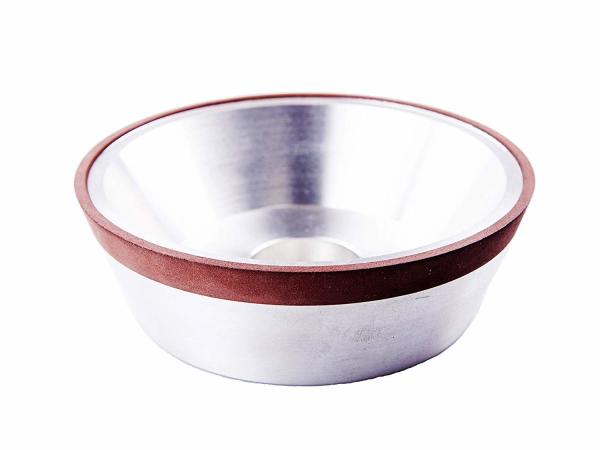 Buy cheap 11V9D5T45X3G15P Resin Bond Diamond Grinding Wheel Flaring Cup Wheel OD 5" Bore 1.25" from wholesalers