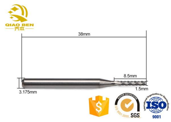 Stainless Steel Rounded Edge End Mill 3 Flute Carbide End Mills Anti - Breakage