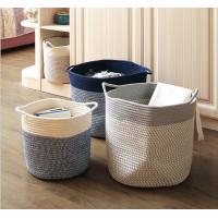 Buy cheap Decorative Custom Woven Cotton Rope Laundry Toys Candy Storage Fabric Container product