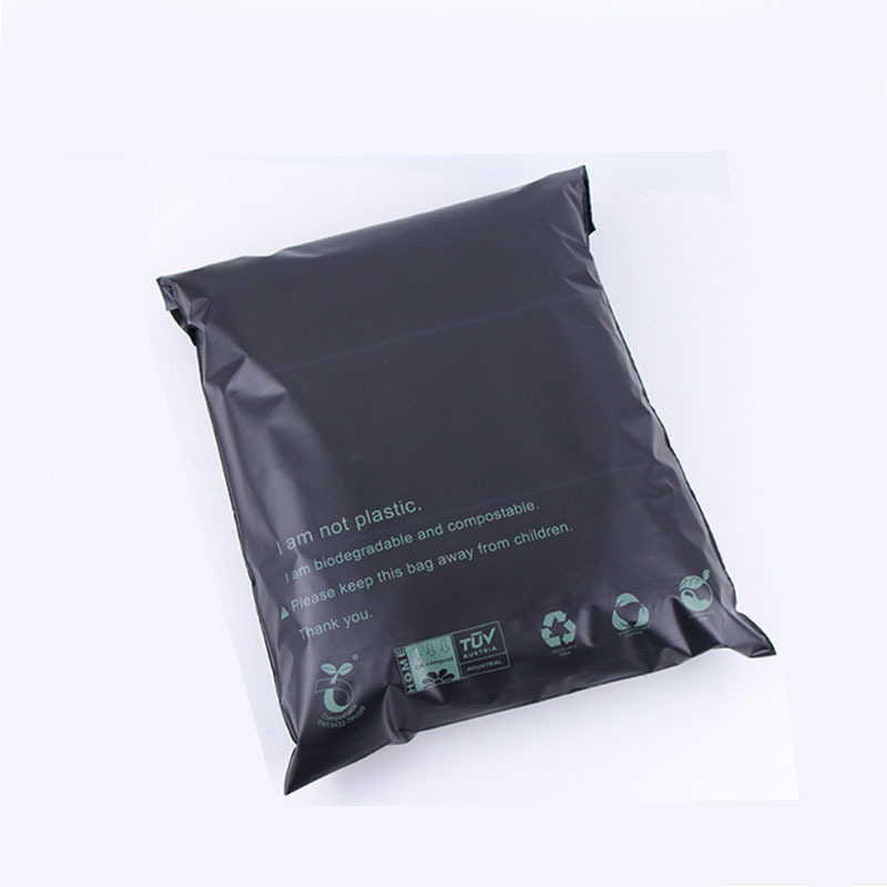 Biodegradable Mailing Bag Compost Courier Bag PLA+PBAT Vegetable Starch Postal Packaging Bag Clothing Express Bag Logo