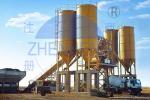 HZS75 75 Cubic Meters / Hour On Site Concrete Batching Plant, Portable Concrete