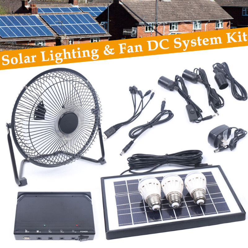 Wholesales Office Home Solar Battery Rechargeable Table Fan DC Table Desk Fans Use Emergency Led Light USB Charge