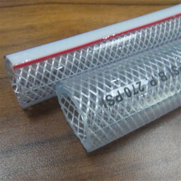 Flexible / transparent pvc clear hose/pvc fiber braided reinforced water hose