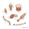Buy cheap Graphic Rattles 7Pc Wooden Teether For Baby Wooden Teething Ring from wholesalers