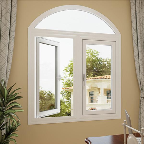 Buy cheap Bedroom French Glass Aluminum Profile Windows with Hanging Curtain Design Options from wholesalers