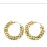 Buy cheap Anniversary 18K Gold Huggie Pendant Earrings Stainless Steel Earrings from wholesalers