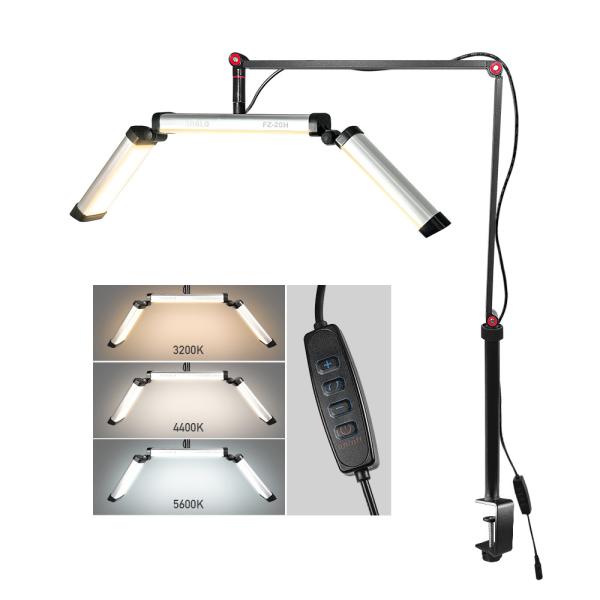 Buy cheap Portable half moon light FZ-20H 20w Foldable arm fill light LED lamp tattoo eyelash lamp nail beauty eyelash extension light from wholesalers