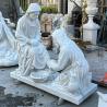 Buy cheap Marble Jesus Washing His Disciple'S Feet Sculpture Life Size White Marble Jesus Washing Feet Statue Religious from wholesalers