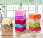 Flannel air/sofa/bedding Solid Color Blanket Throw and Double Faced Travel