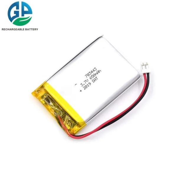 Buy cheap 703443 Lithium Polymer Battery Pack 3.7v 650mah from wholesalers