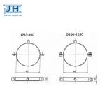 Galvanized Steel Pipe Clamps Assembly Parts Of Air Ventilation System