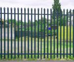 Steel Powder Coated Palisade Fencing , 3mm 7 Ft High Fence Panels