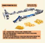 Customized Capacity Frozen French Fries Production Line for Agriculture Food