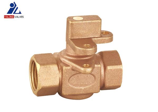 Buy cheap F X F Brass Ball Valve Cw617n 15mm Lockable Handle Nature Color from wholesalers
